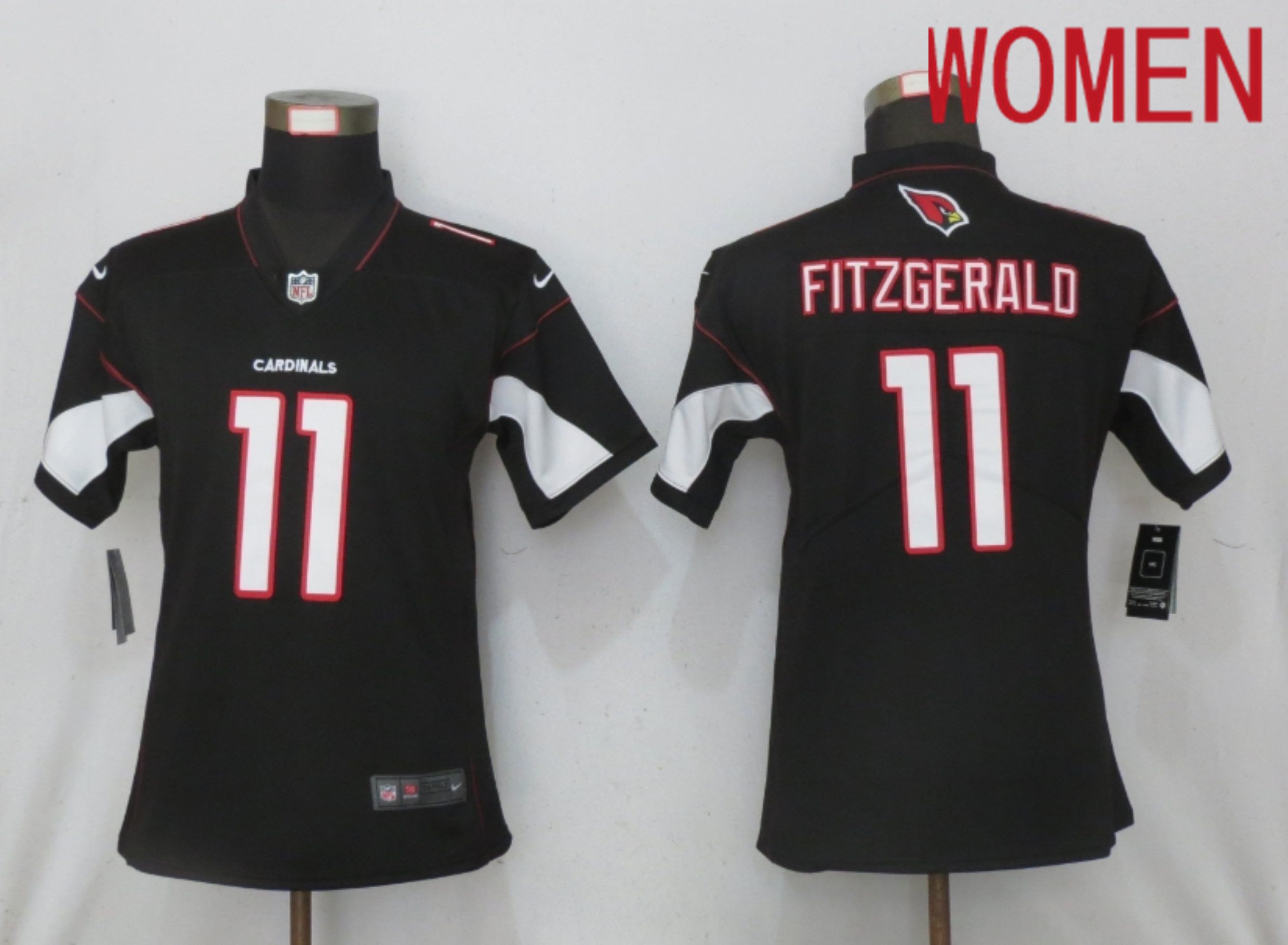 Women Arizona Cardinals #11 Fitzgerald Black 2020 Vapor Untouchable Elite Playe Nike NFL Jerseys
